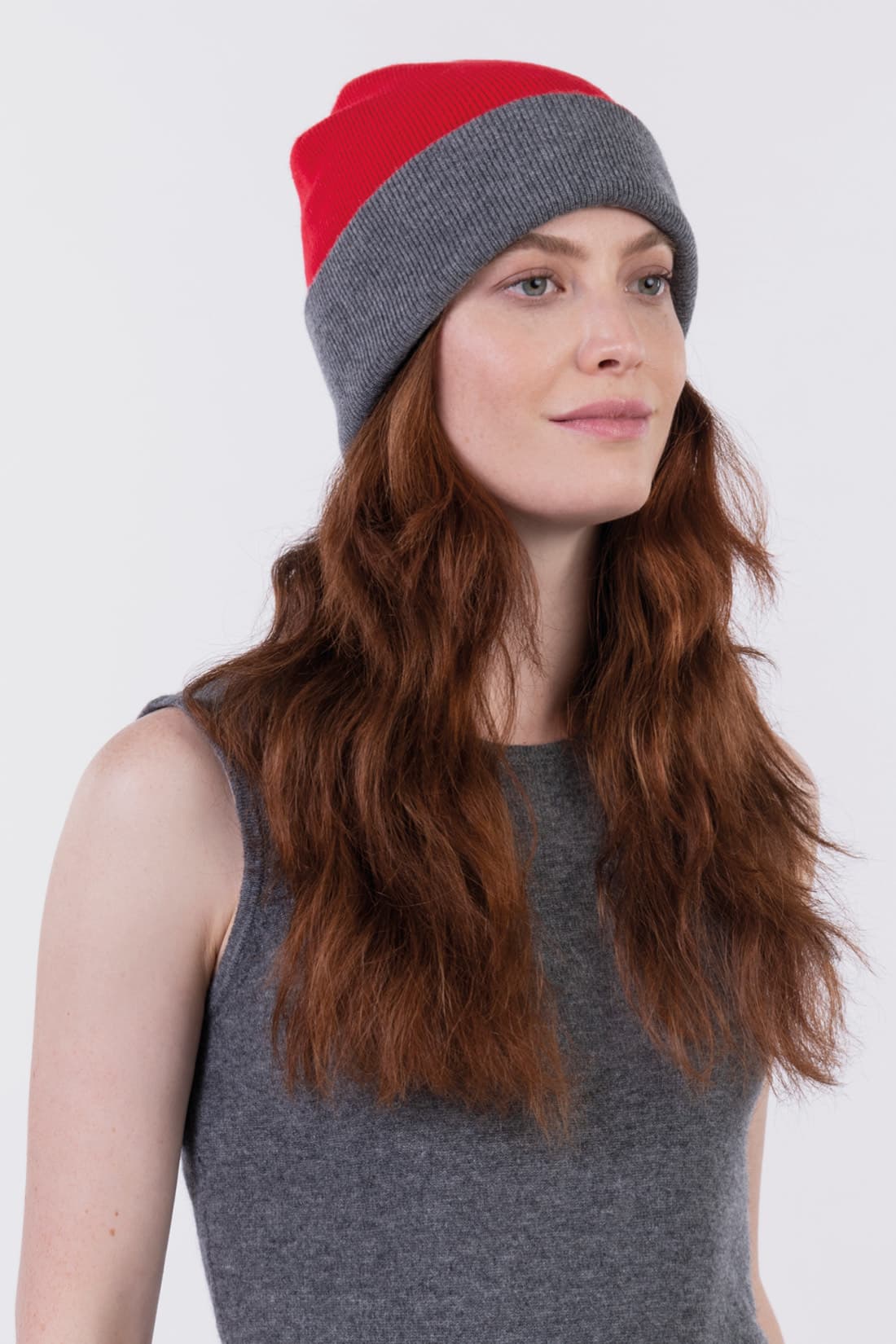Reversible beanie hat