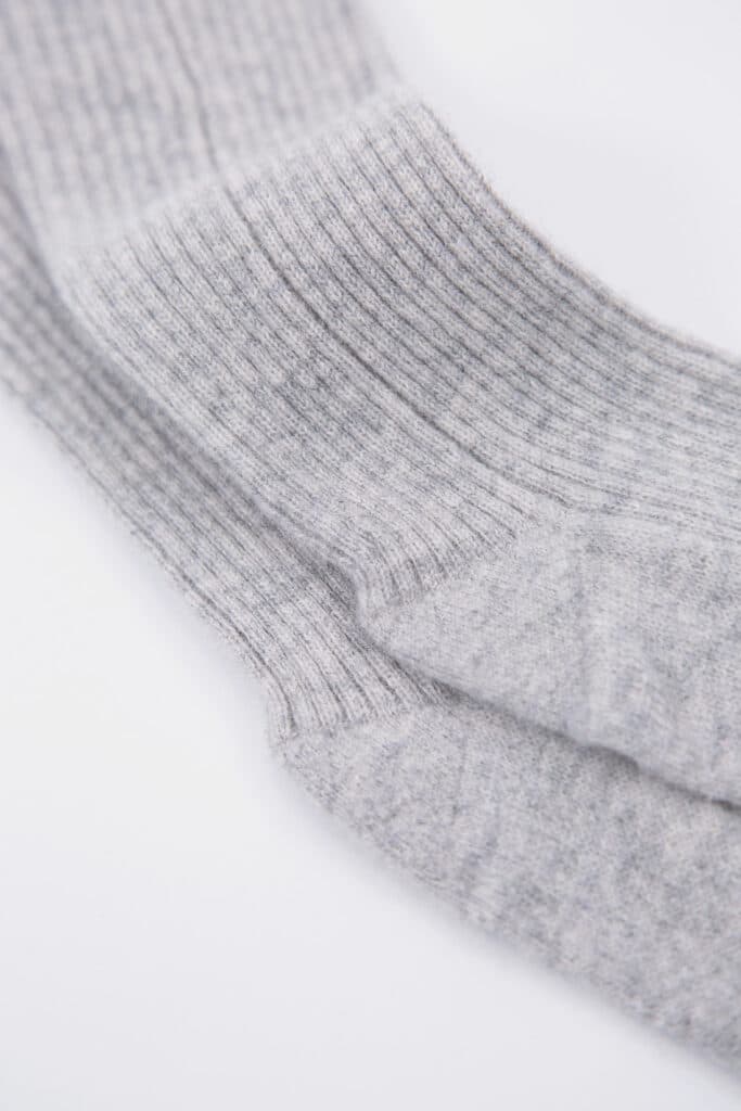 Rib-knit socks