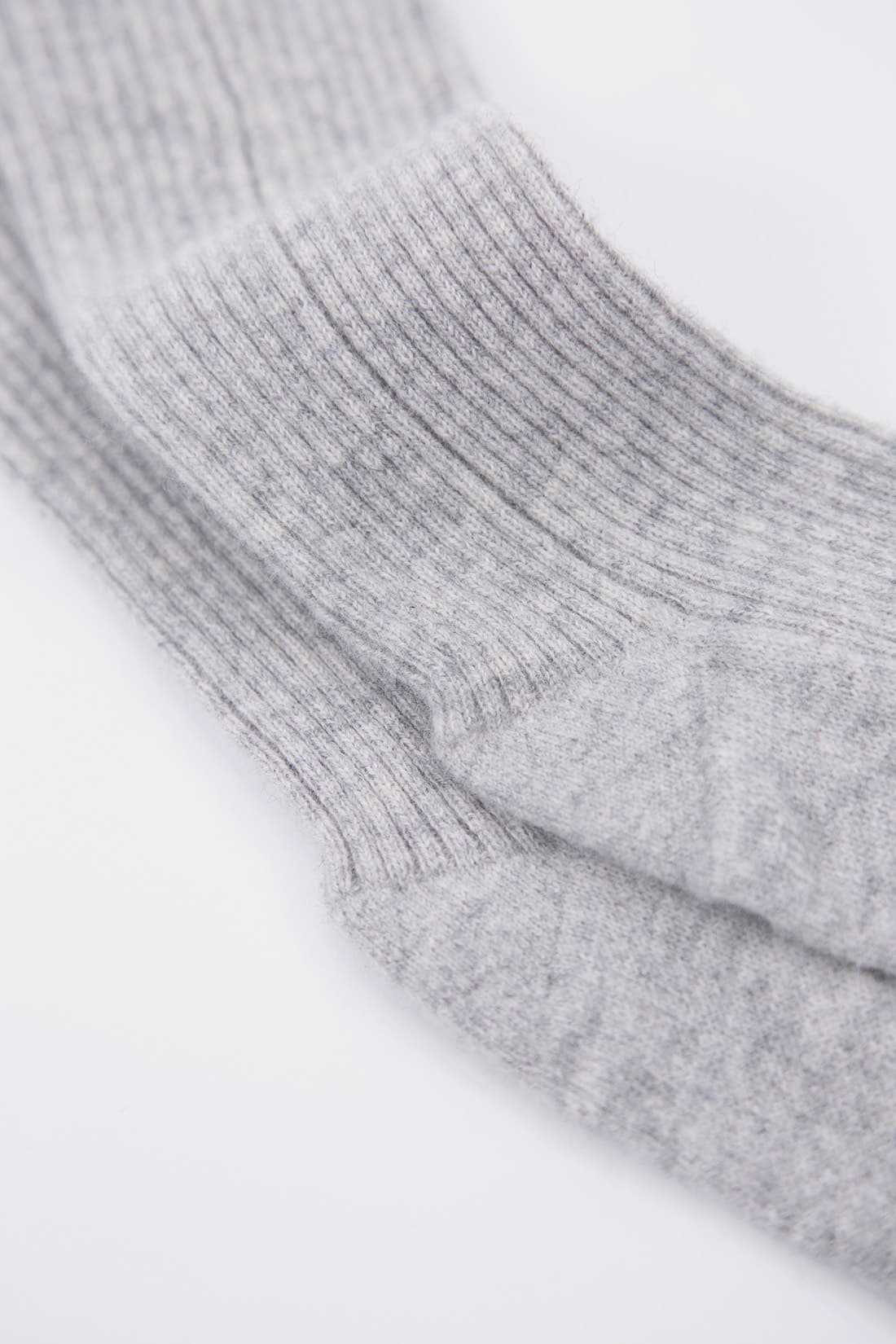 Rib-knit socks