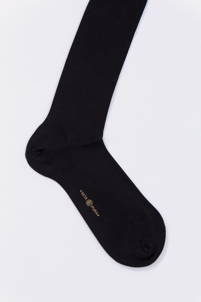 Plain stitch silk socks