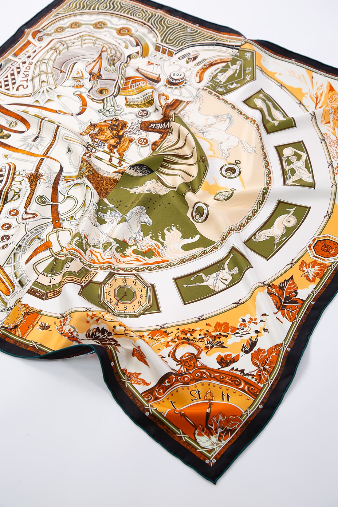 Foulard stampa fantasia pura seta 90x90 cm