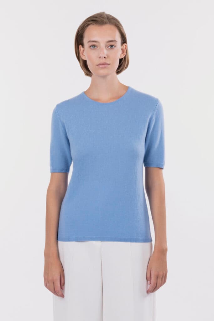 Short-sleeve crew neck