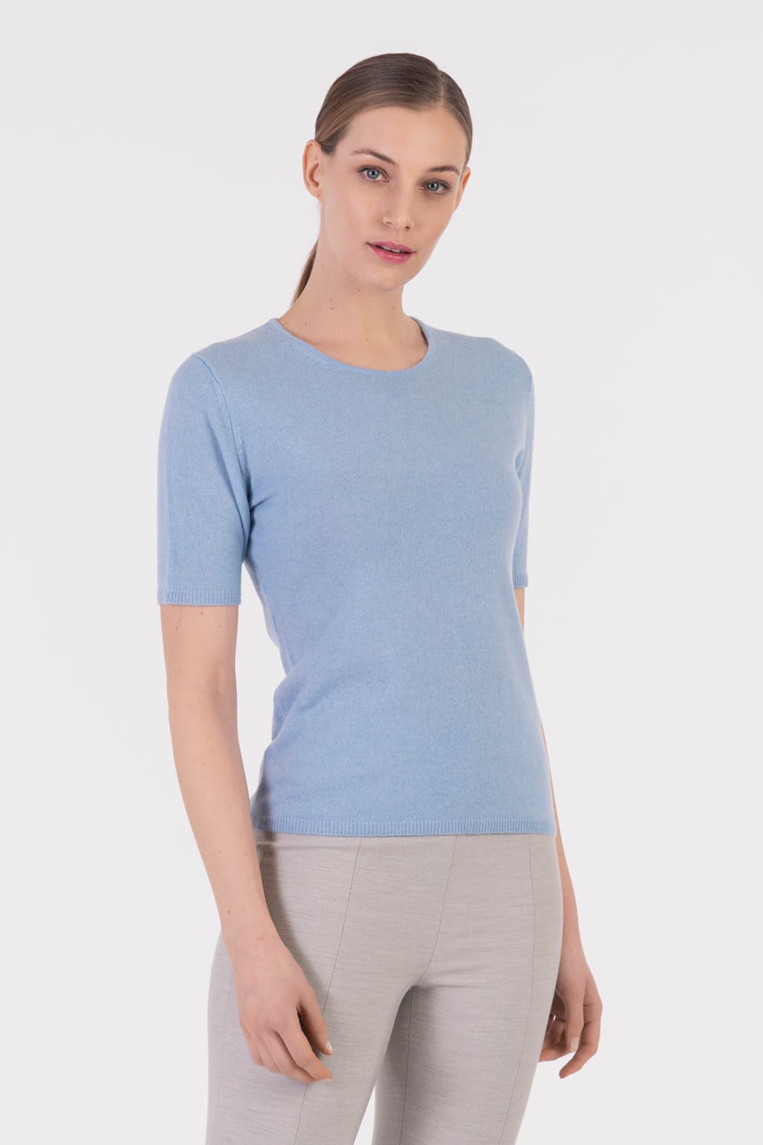 Short-sleeve crew neck