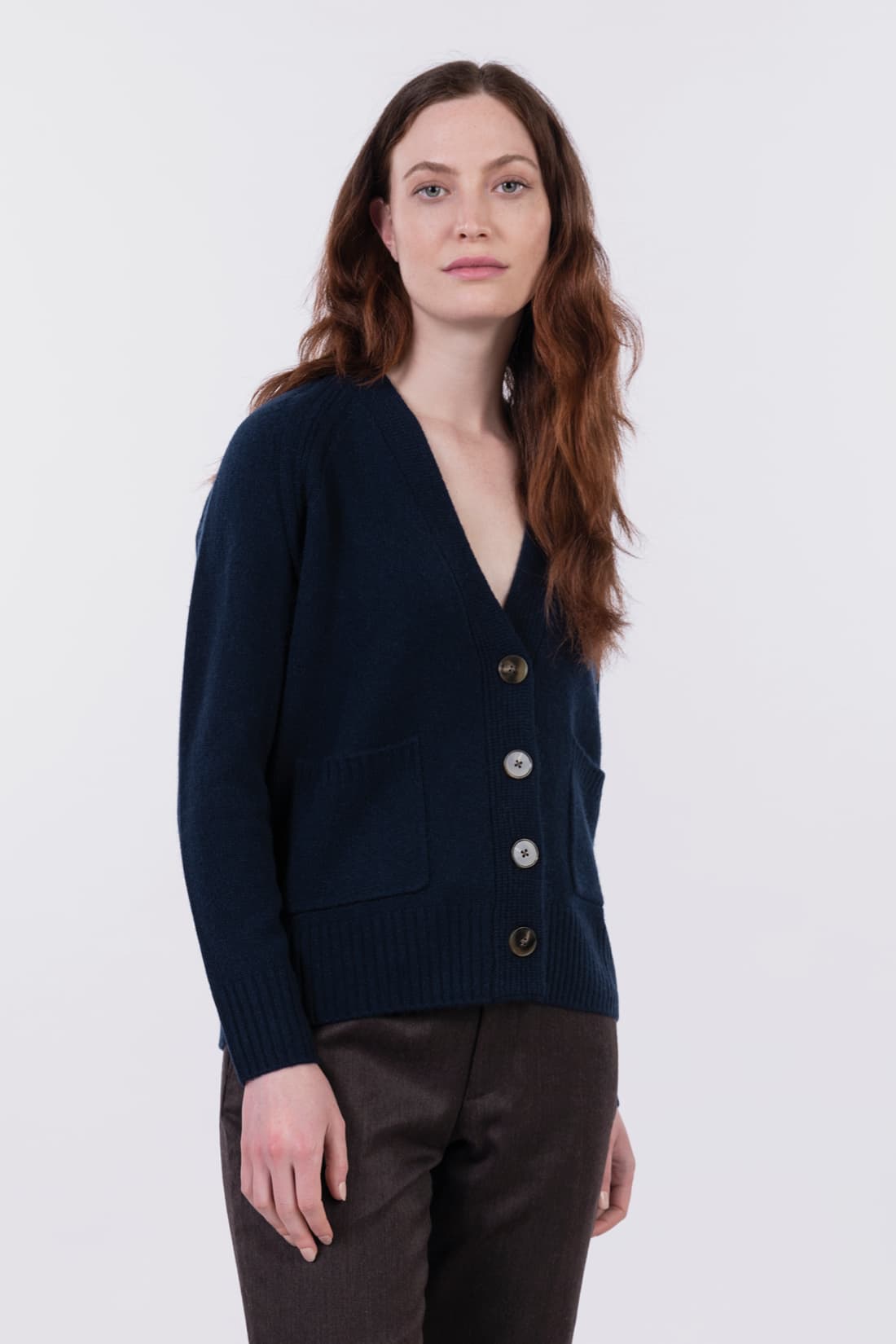Warmer Cardigan mit Taschen