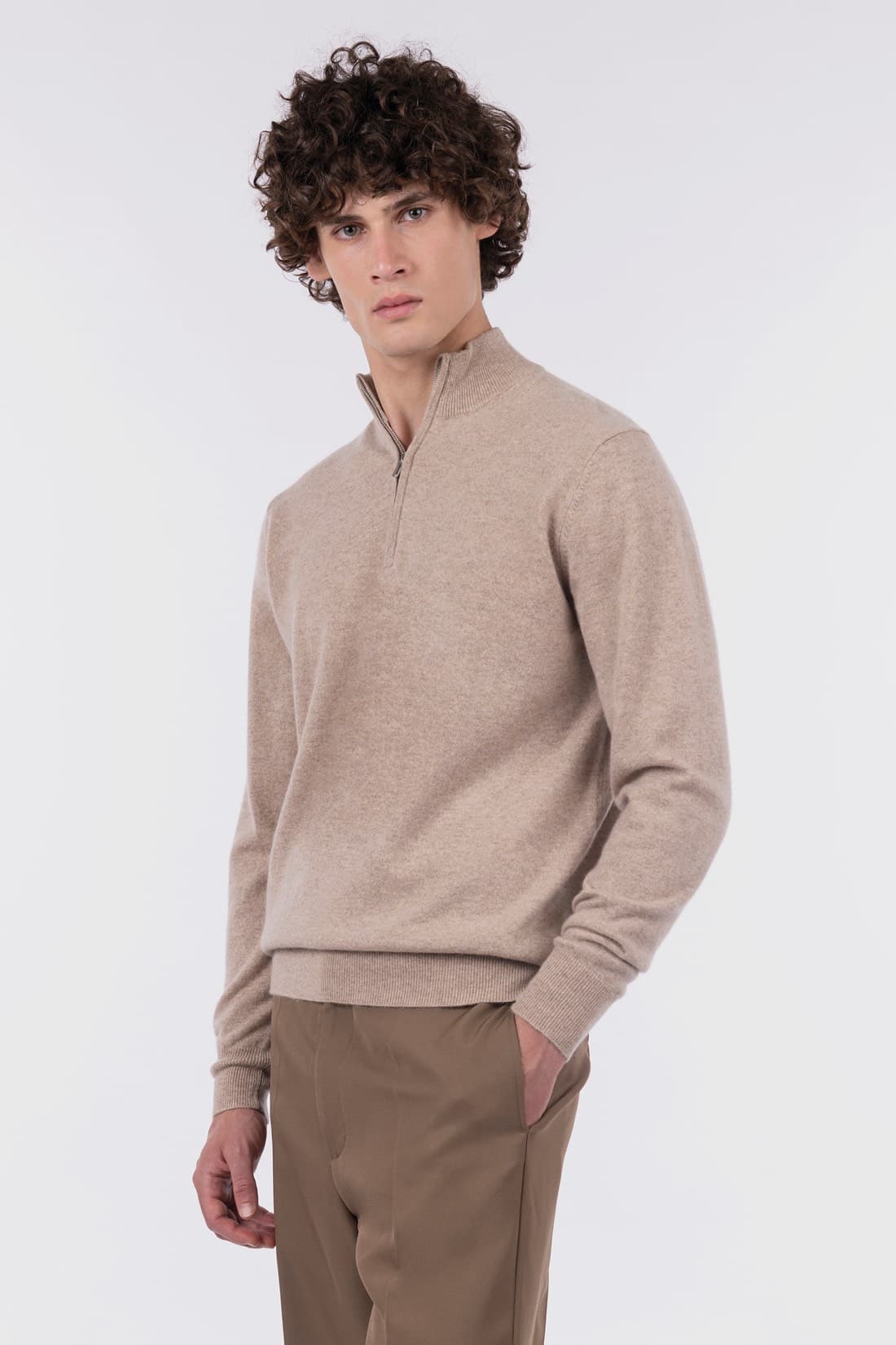 Mezzo collo con zip