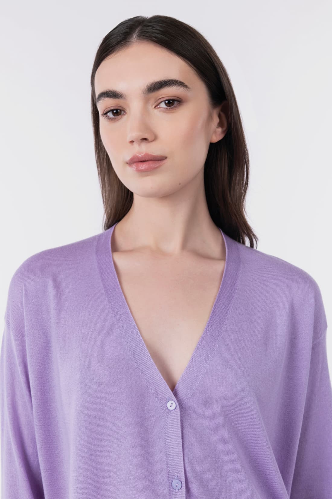 Asymmetrische Strickjacke