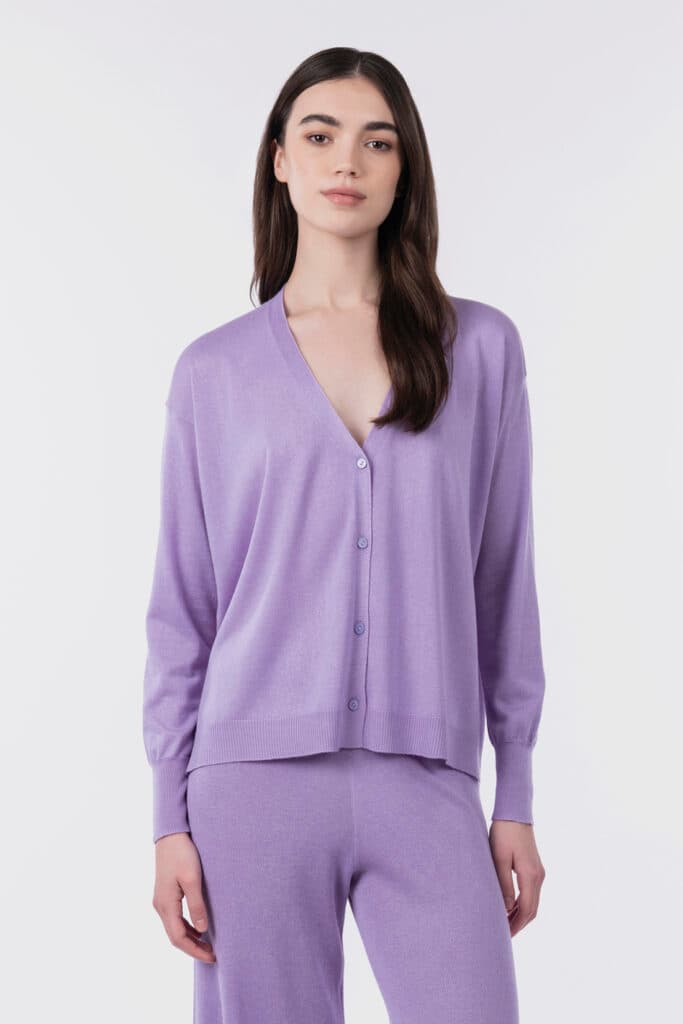 Asymmetrische Strickjacke