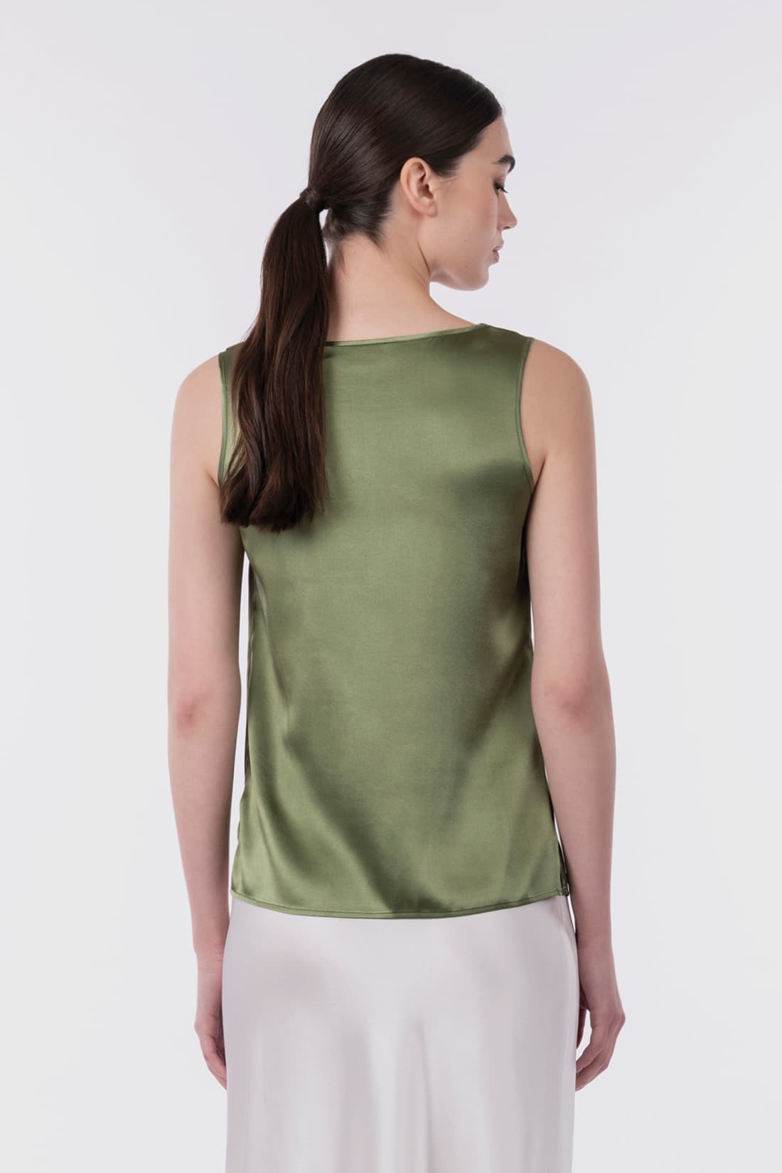 Pure silk top