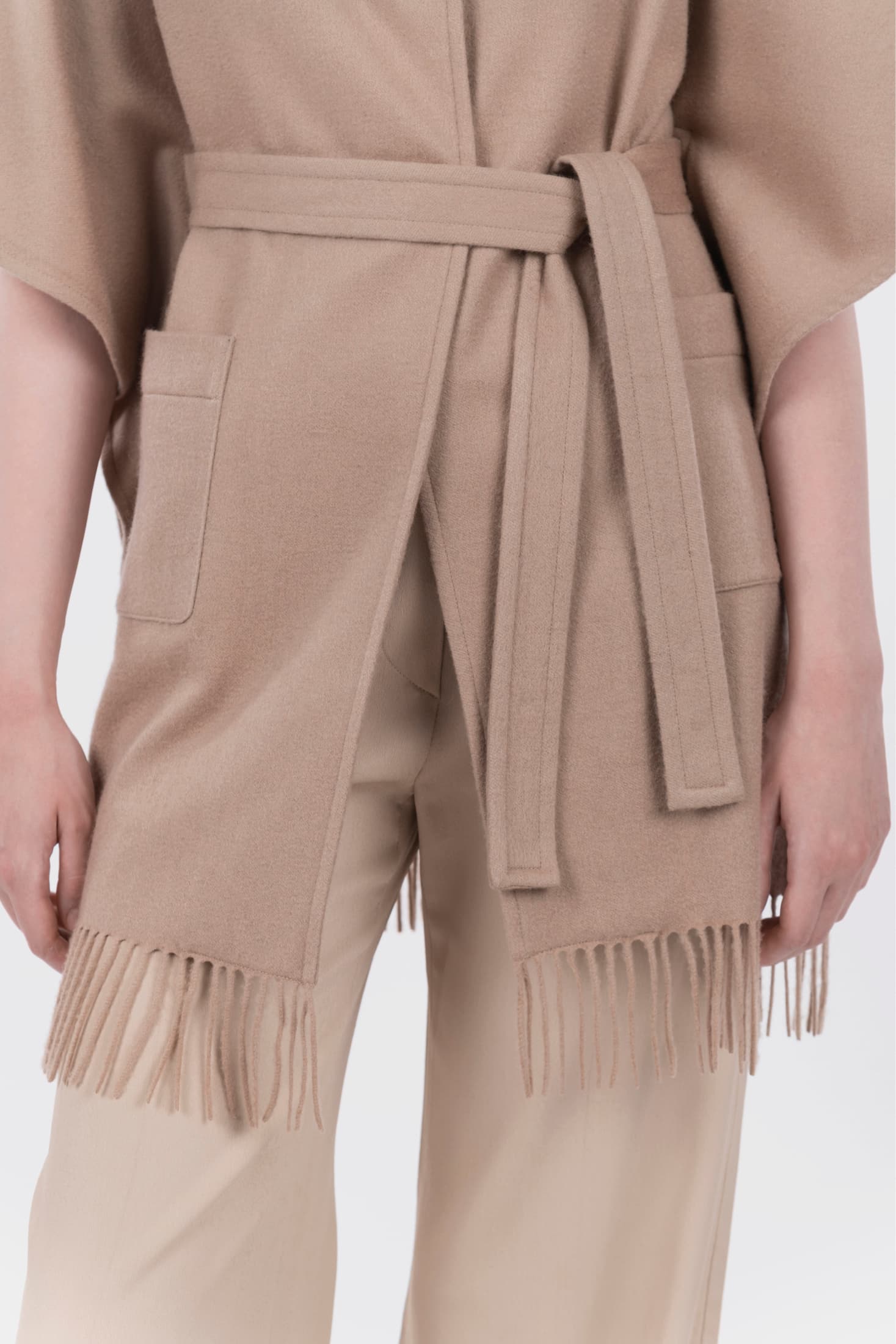 Fringed Cape with Belt
