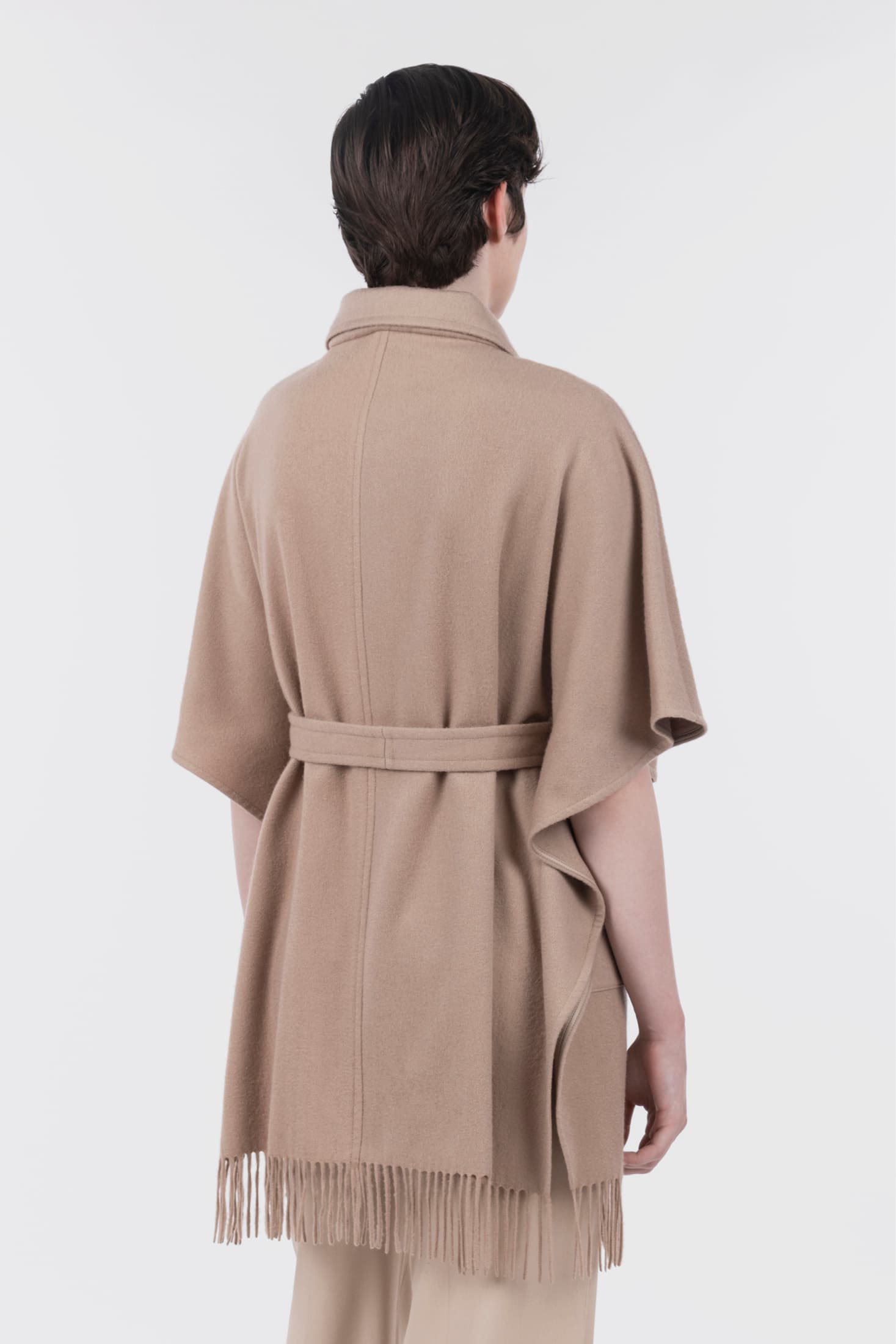 Fringed Cape with Belt