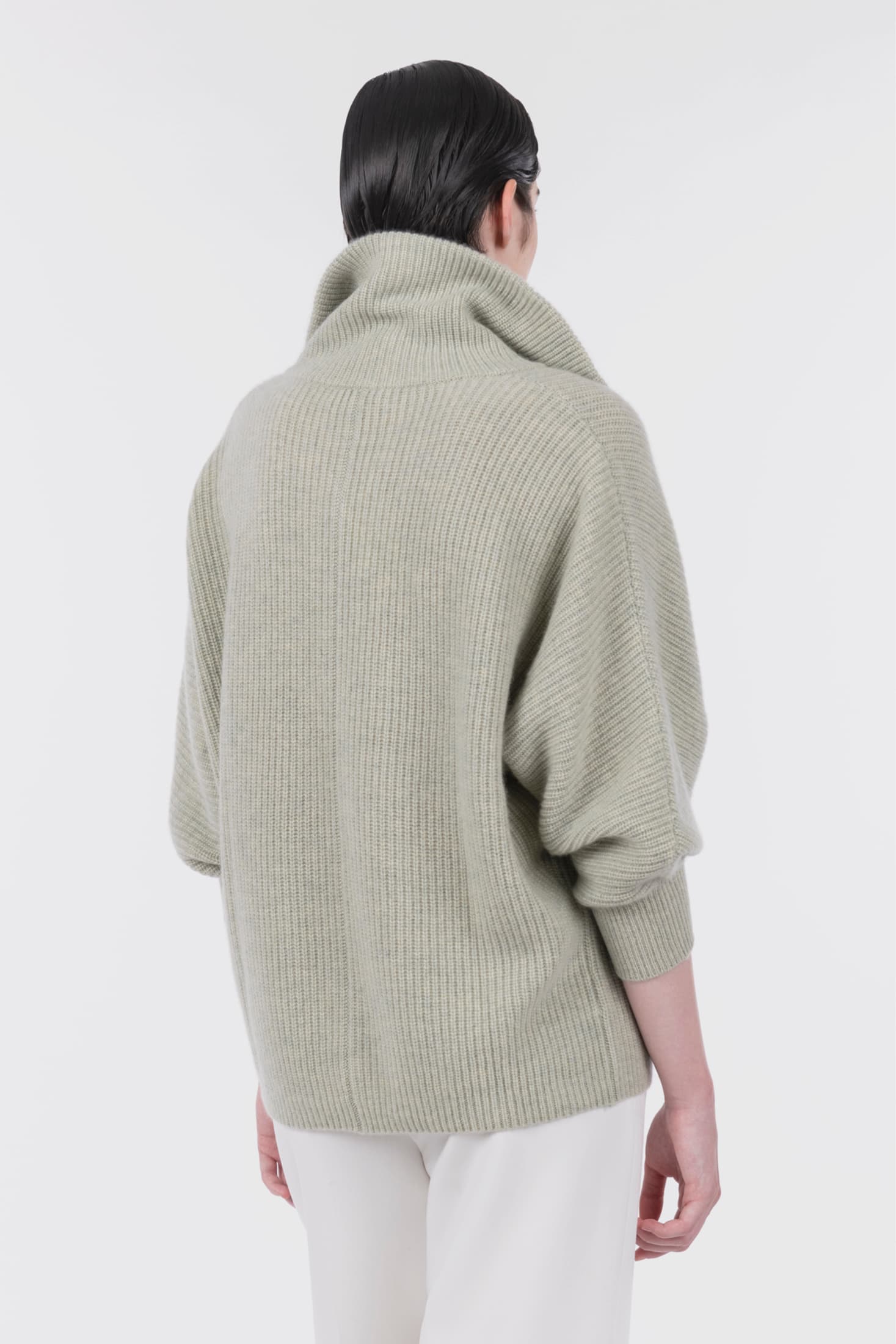 English Rib Half-Zip Turtleneck Pullover