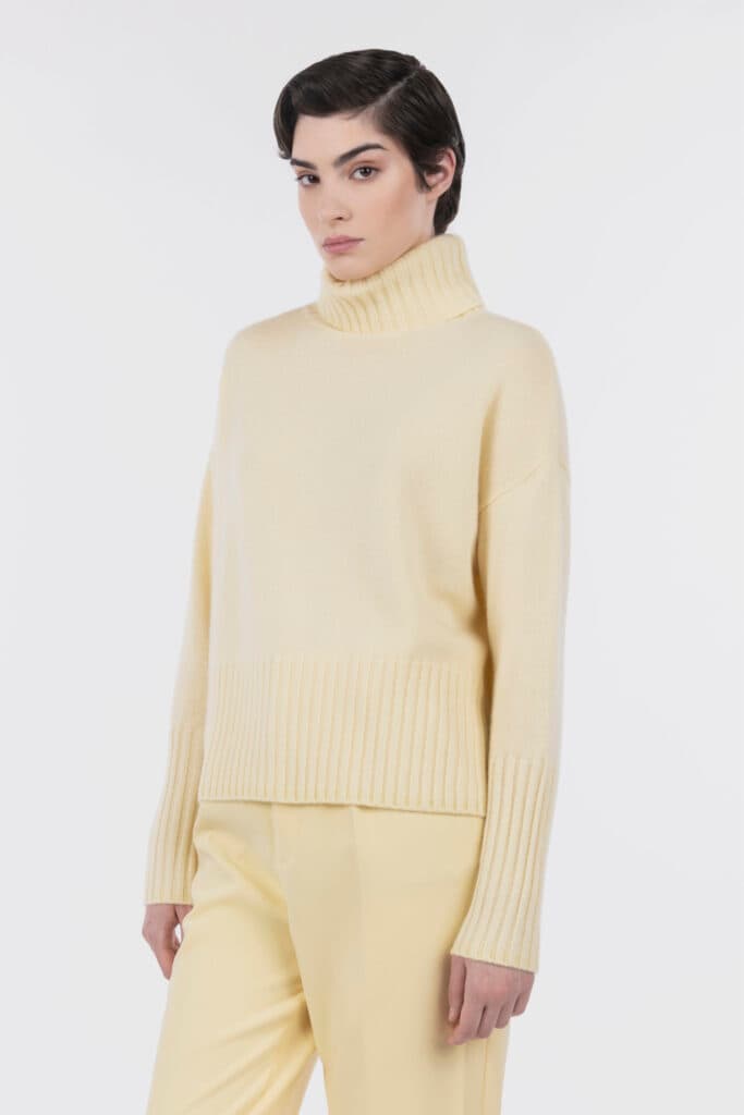 Wide Ribbed Turtleneck