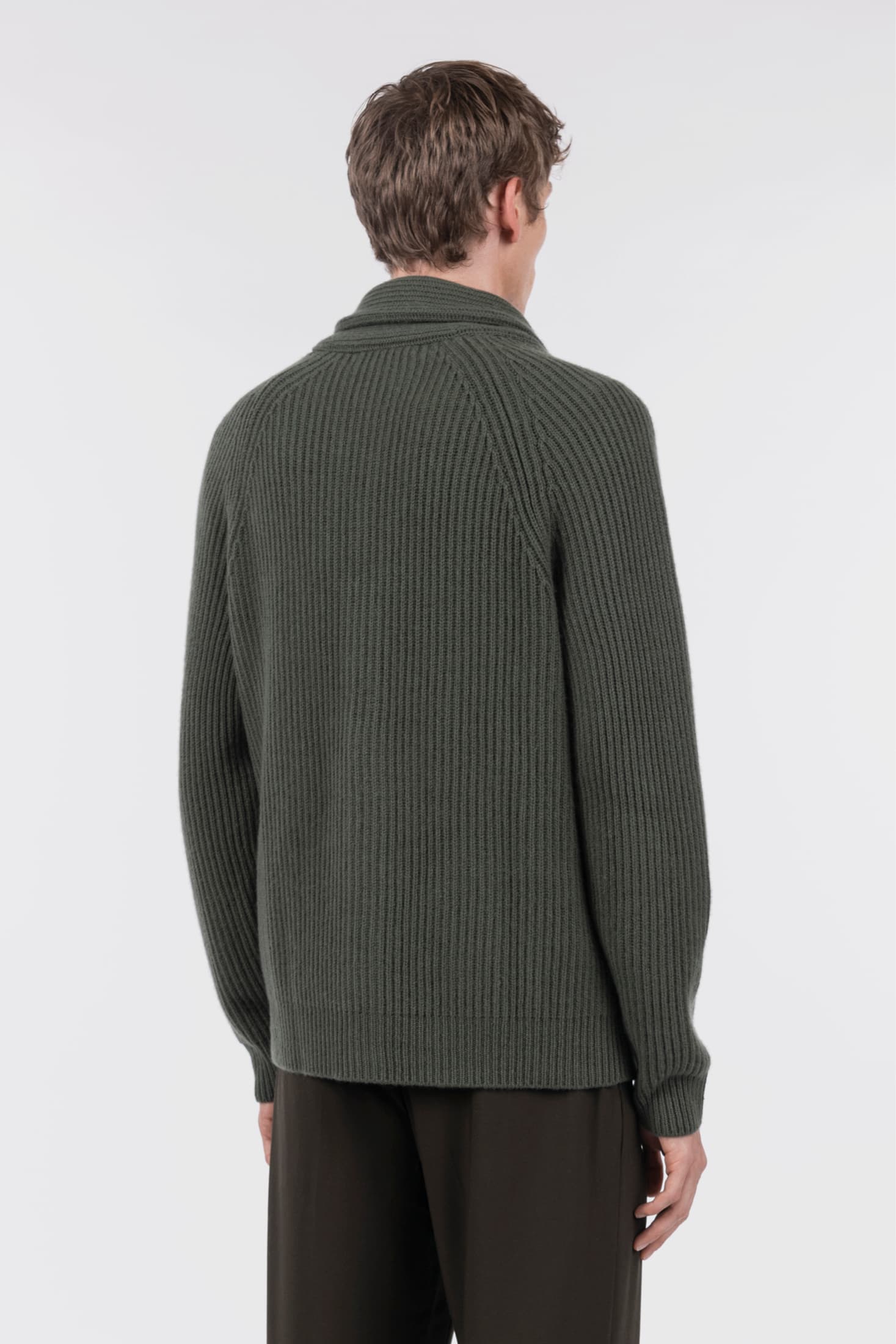 Schalkragen cardigan