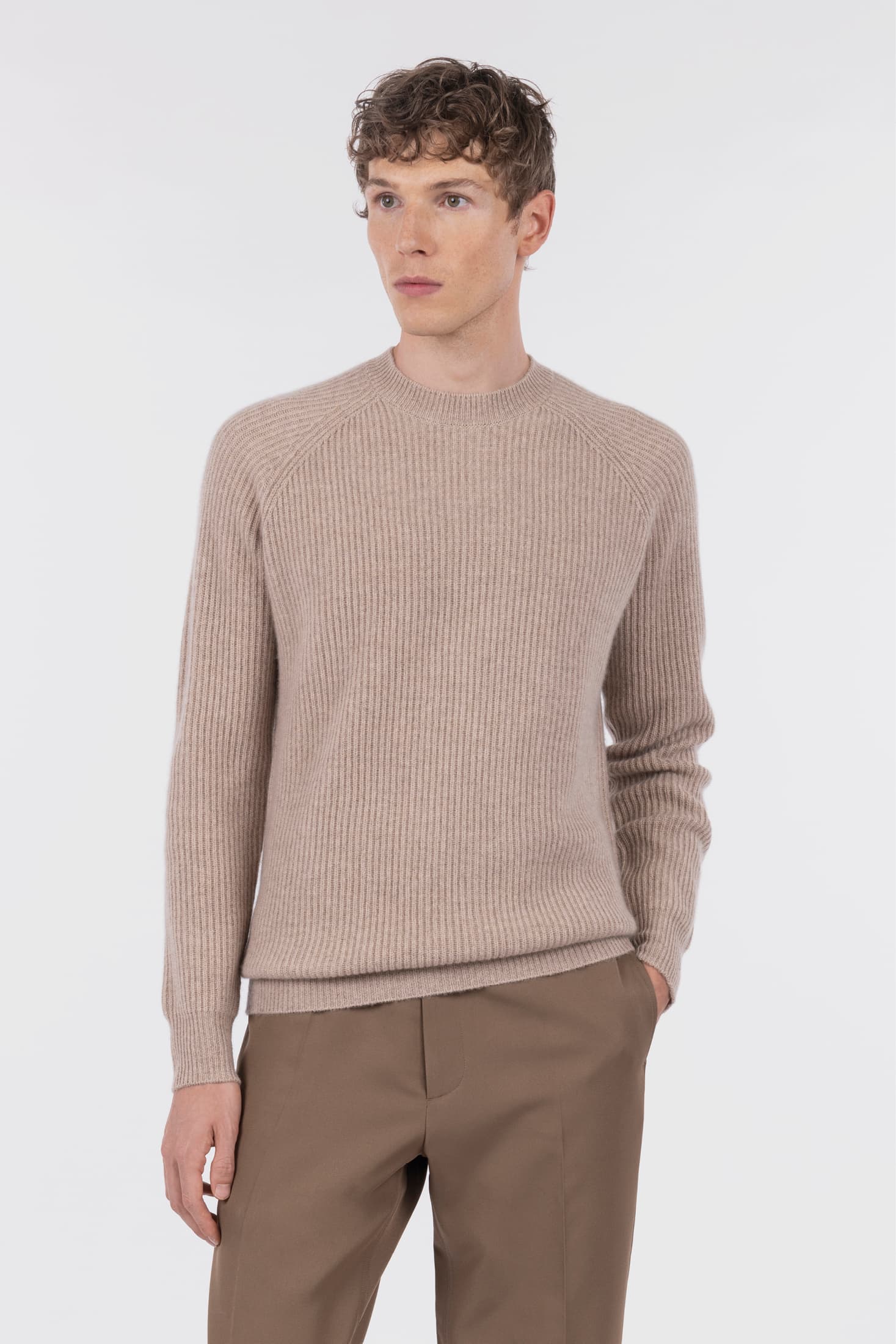 English Rib Raglan Pullover