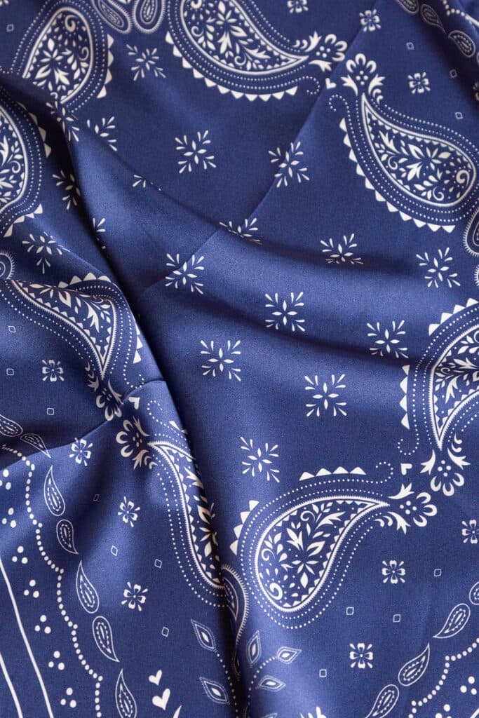 Paisley-Bandana aus reiner Seide 60x60 cm