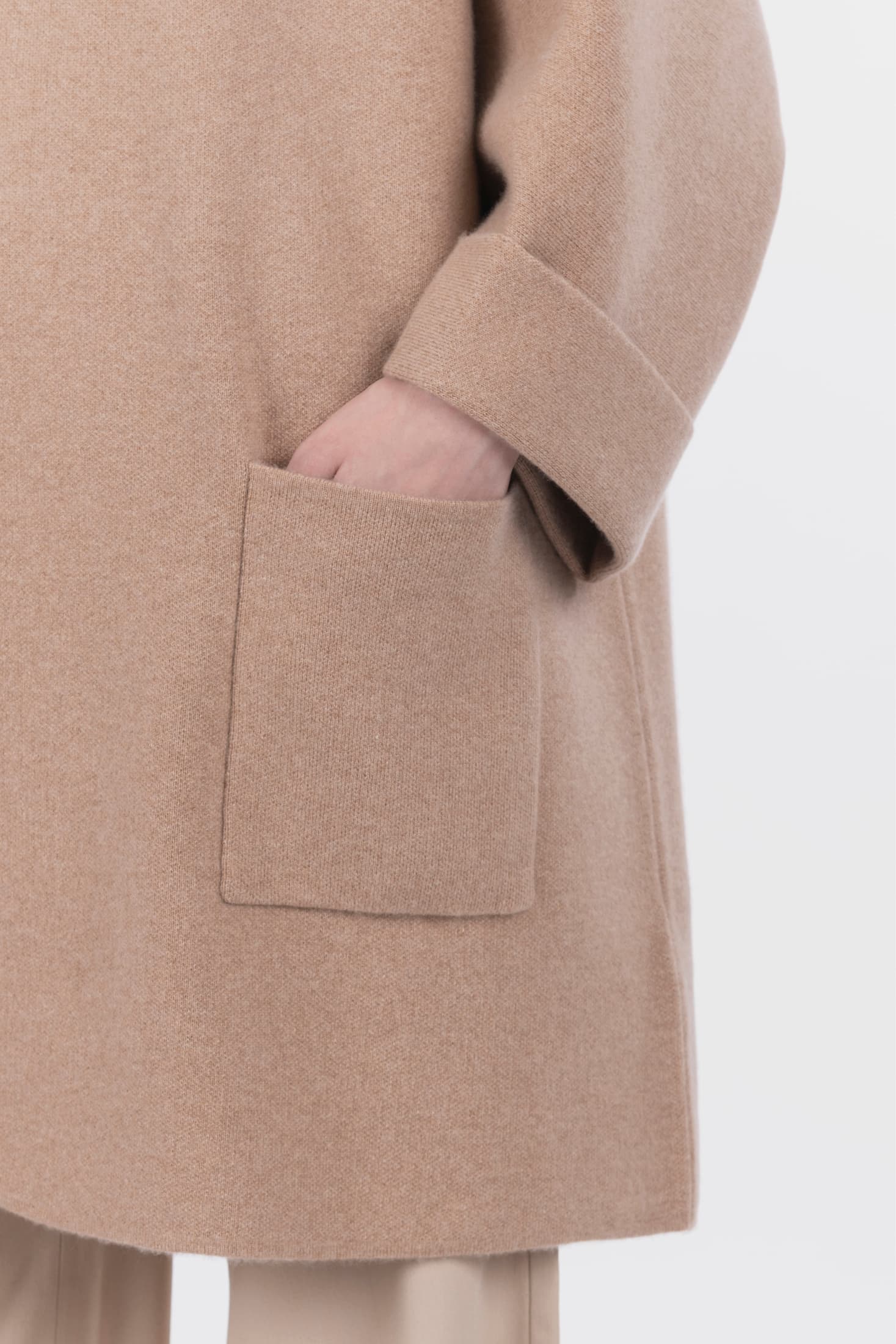 Open Coat with Pockets