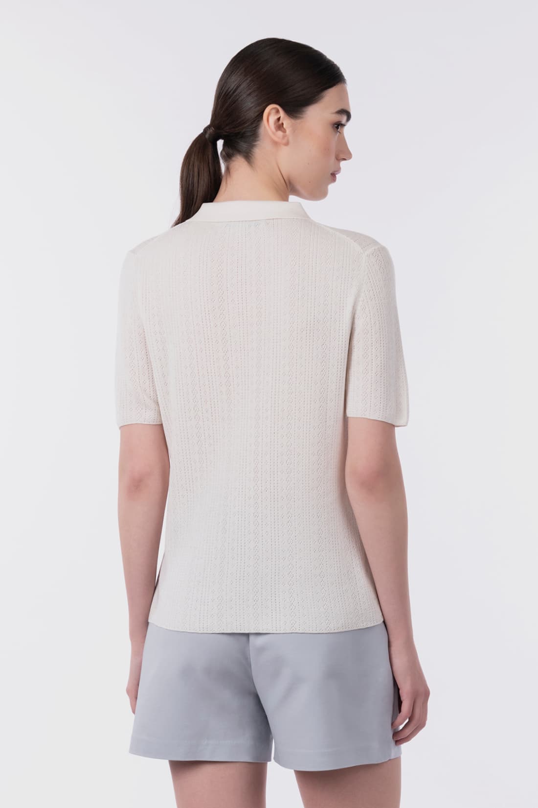 Openwork polo