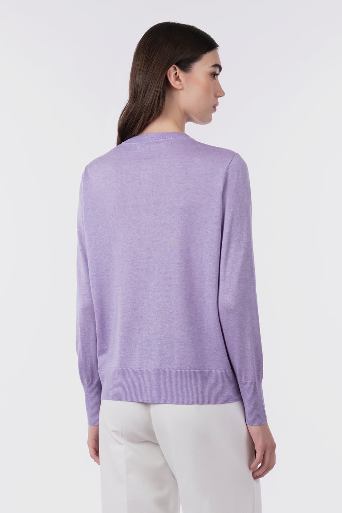 Cardigan girocollo basico