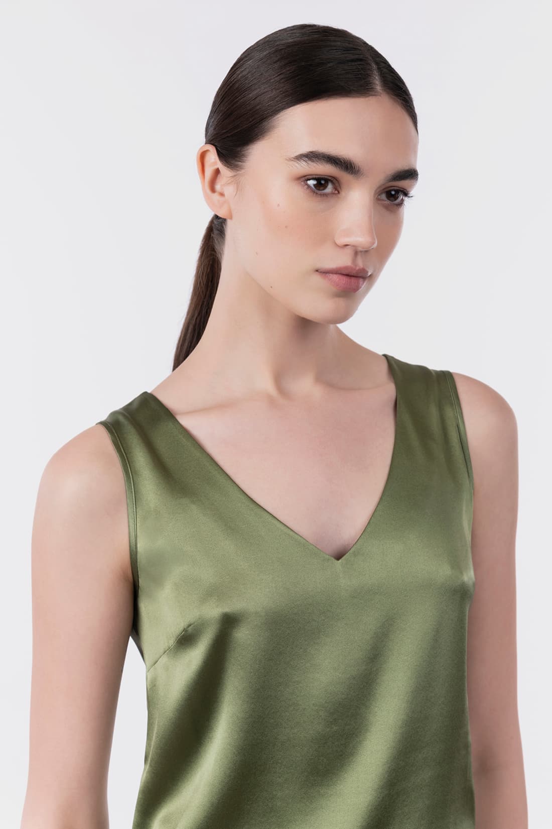 Pure silk top