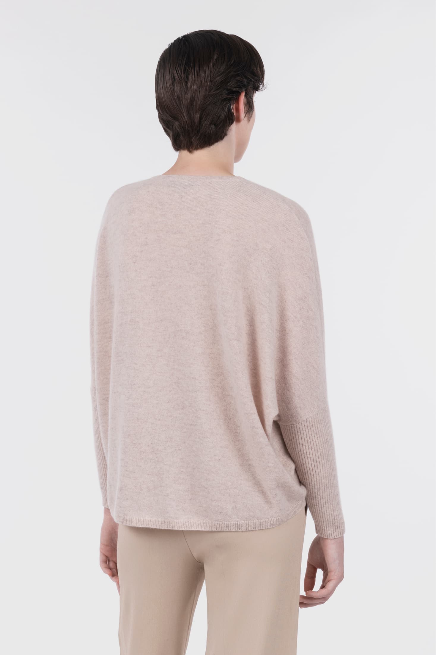 Batwing Sleeve V-Neck Pullover